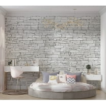 Tiptophomedecor Background & Patterns Wallpaper Wall Mural - White Brick