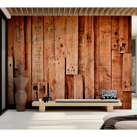 Tiptophomedecor Background & Patterns Wallpaper Wall Mural - Wooden Fantasy