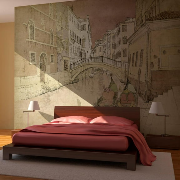 Tiptophomedecor Cityscape Wallpaper Wall Mural - Gondolas In Venice