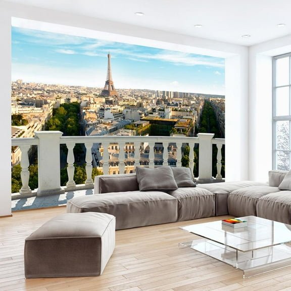 Tiptophomedecor Cityscape Wallpaper Wall Mural - Paris At Noon