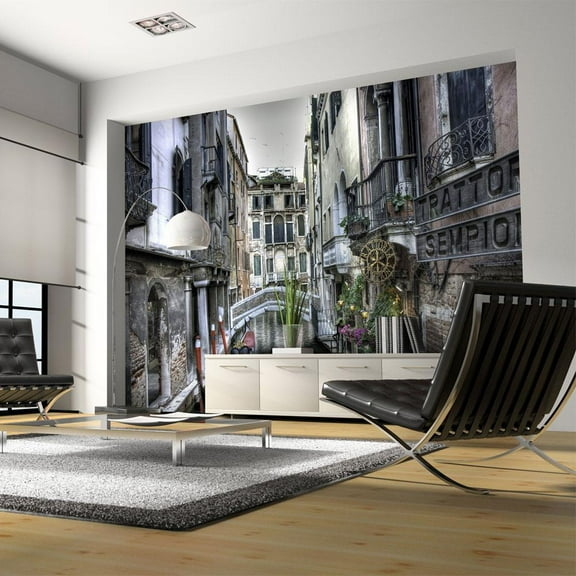 Tiptophomedecor Cityscape Wallpaper Wall Mural - Romantic Venice