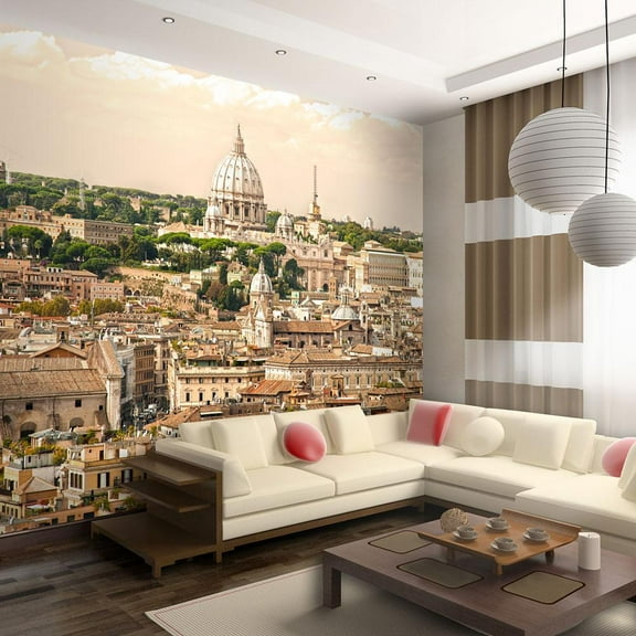 Tiptophomedecor Cityscape Wallpaper Wall Mural - Rome: Panorama