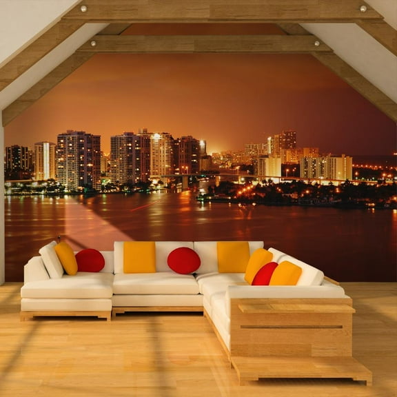 Tiptophomedecor Cityscape Wallpaper Wall Mural - Welcome To Miami