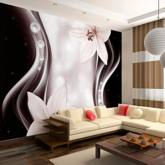Tiptophomedecor Floral Wallpaper Wall Mural - Border Of Abstraction