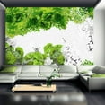 thumbnail image 1 of Tiptophomedecor Floral Wallpaper Wall Mural - Colors Of Spring: Green, 1 of 4