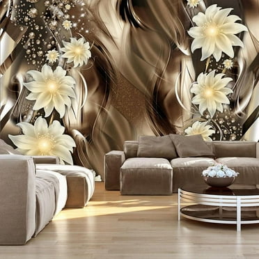 Tiptophomedecor Floral Wallpaper Wall Mural - Depths Of Bronze