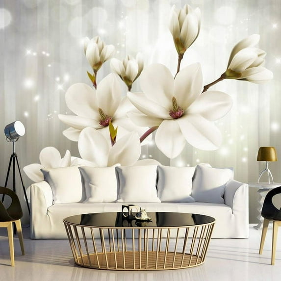 Tiptophomedecor Floral Wallpaper Wall Mural - Flower Nymph