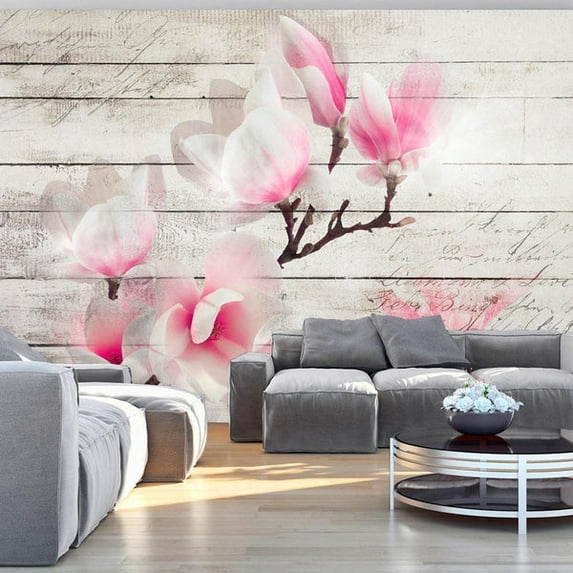Tiptophomedecor Floral Wallpaper Wall Mural - Gentleness Of The Magnolia