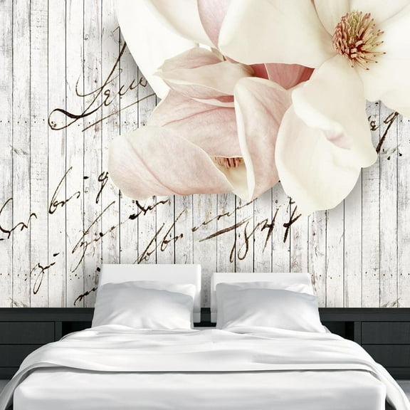 Tiptophomedecor Floral Wallpaper Wall Mural - Love Letter