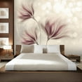 thumbnail image 1 of Tiptophomedecor Floral Wallpaper Wall Mural - Luminous Morning, 1 of 4