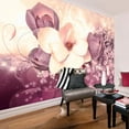 thumbnail image 1 of Tiptophomedecor Floral Wallpaper Wall Mural - Maroon Charm, 1 of 4