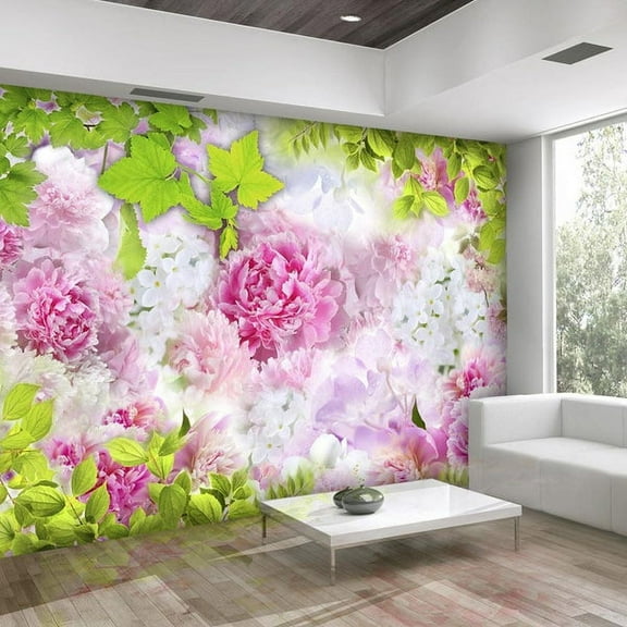 Tiptophomedecor Floral Wallpaper Wall Mural - Peonies