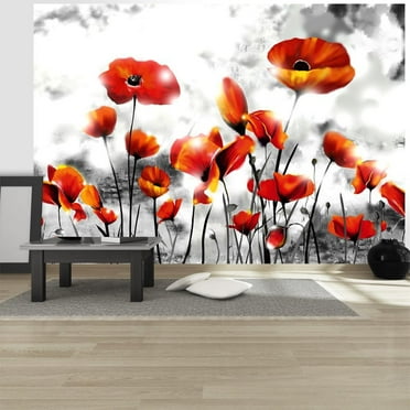 Tiptophomedecor Floral Wallpaper Wall Mural - Perdition
