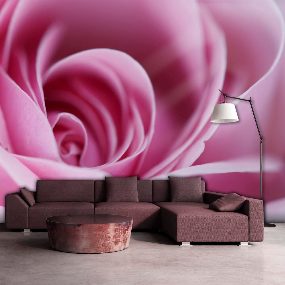Tiptophomedecor Floral Wallpaper Wall Mural - Pink Rose - Walmart.com