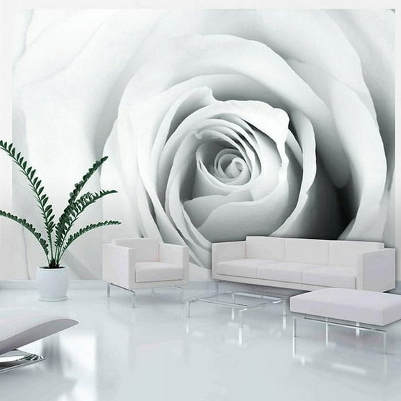 Tiptophomedecor Floral Wallpaper Wall Mural - Rose Charade
