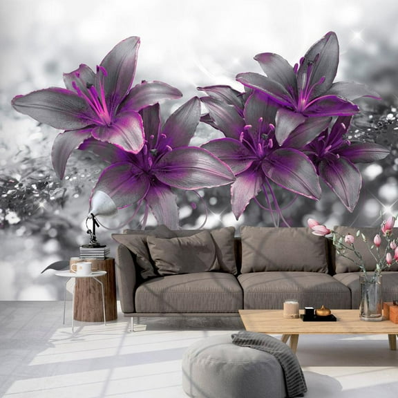 Tiptophomedecor Floral Wallpaper Wall Mural - Secret Of The Lily