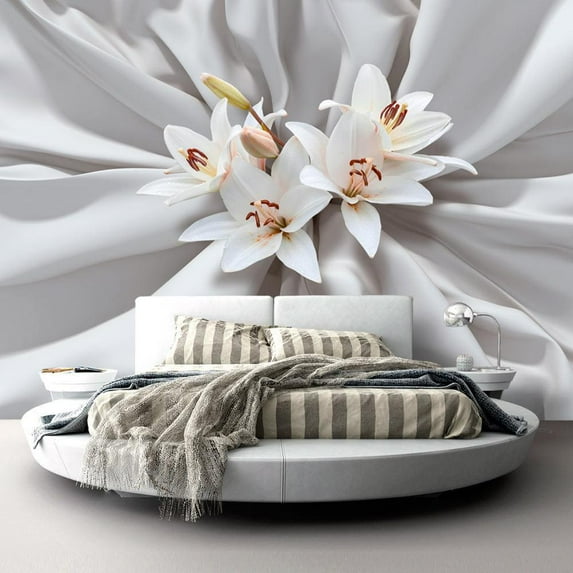 Tiptophomedecor Floral Wallpaper Wall Mural - Sensual Lilies