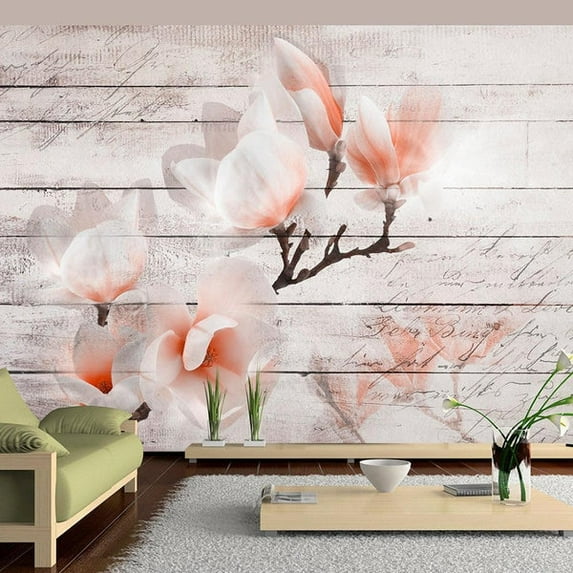 Tiptophomedecor Floral Wallpaper Wall Mural - Subtlety Of The Magnolia