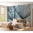 thumbnail image 1 of Tiptophomedecor Floral Wallpaper Wall Mural - Turquoise Dandelion, 1 of 6