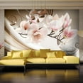 thumbnail image 1 of Tiptophomedecor Floral Wallpaper Wall Mural - Waves Of Magnolia, 1 of 4