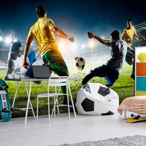 Tiptophomedecor Football Wallpaper Wall Mural - Decisive Tackle