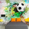 thumbnail image 1 of Tiptophomedecor Football Wallpaper Wall Mural - Paint Splash With Football, 1 of 4