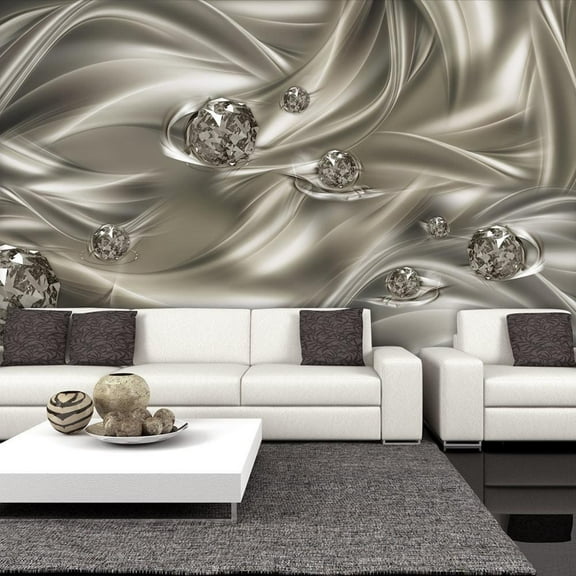 Tiptophomedecor Glam Wallpaper Wall Mural - Silk Touch