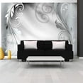 thumbnail image 1 of Tiptophomedecor Glam Wallpaper Wall Mural - Silver Ornament, 1 of 4