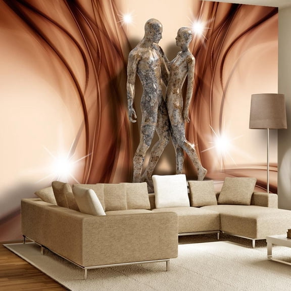 Tiptophomedecor Glam Wallpaper Wall Mural - Stone Couple