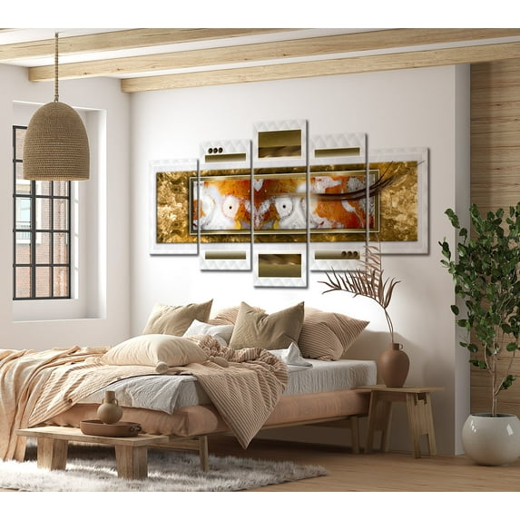 Tiptophomedecor Glamour Canvas Wall Art - A Sprinkling Of Snow - Stretched & Framed Ready To Hang Art