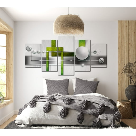 Tiptophomedecor Glamour Canvas Wall Art - Aesthetics Of Geometry - Stretched & Framed Ready To Hang Art