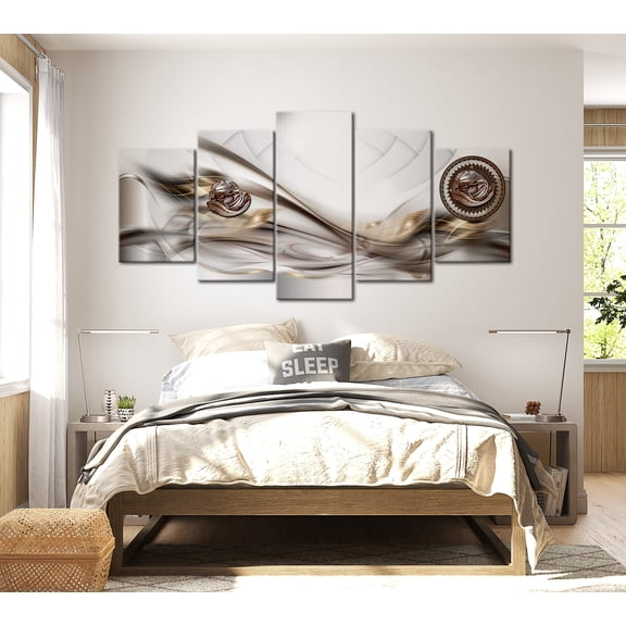 Tiptophomedecor Glamour Canvas Wall Art - Amber Marina - Stretched & Framed Ready To Hang Art