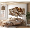 thumbnail image 1 of Tiptophomedecor Glamour Canvas Wall Art - Brown Tide - Stretched & Framed Ready To Hang Art, 1 of 5