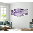thumbnail image 1 of Tiptophomedecor Glamour Canvas Wall Art - Underwater Harp Violet 5 Piece - Stretched & Framed Ready To Hang Art, 1 of 5