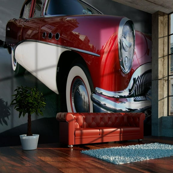 Tiptophomedecor Hobby Wallpaper Wall Mural - American Classic Car