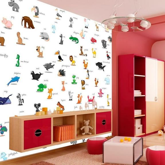 Tiptophomedecor Kids Wallpaper Wall Mural - Animals For Children