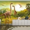 thumbnail image 1 of Tiptophomedecor Kids Wallpaper Wall Mural - Dinosaurs, 1 of 4