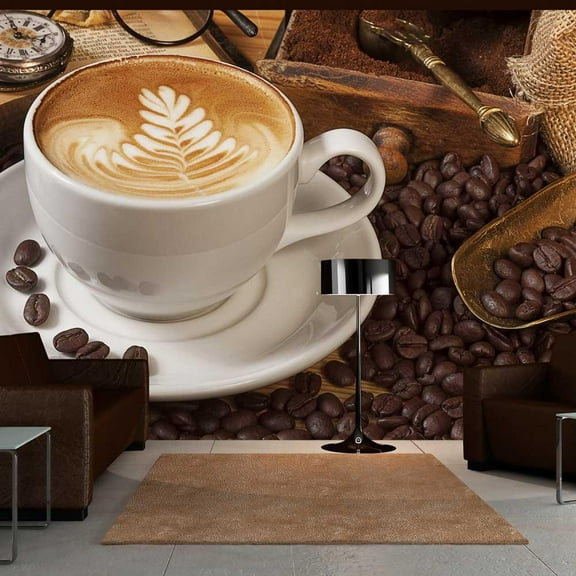 Tiptophomedecor Kitchen Wallpaper Wall Mural - But First Coffee