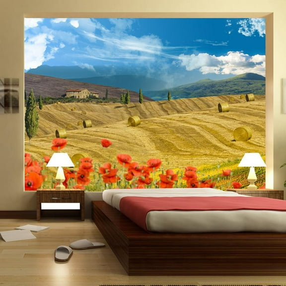 Tiptophomedecor Landscape Wallpaper Wall Mural - Autumn Landscape