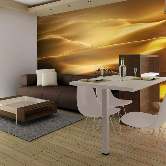 Tiptophomedecor Landscape Wallpaper Wall Mural - Caravan Of Camels