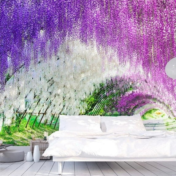 Tiptophomedecor Landscape Wallpaper Wall Mural - Enchanted Garden