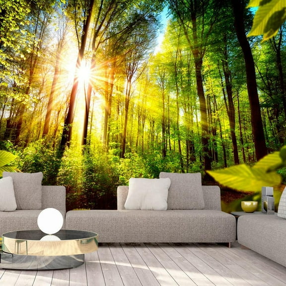 Tiptophomedecor Landscape Wallpaper Wall Mural - Forest Hideout