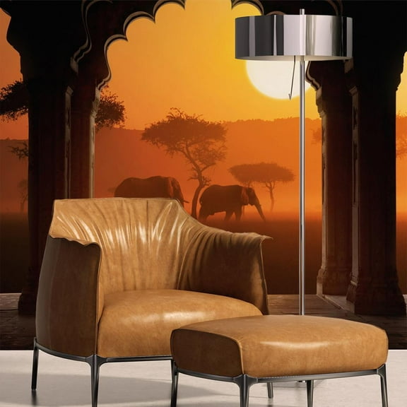 Tiptophomedecor Landscape Wallpaper Wall Mural - Hear Africa