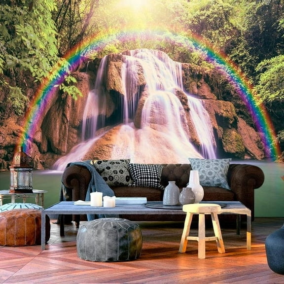 Tiptophomedecor Landscape Wallpaper Wall Mural - Magical Waterfall