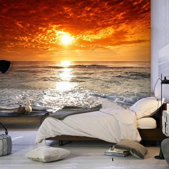 Tiptophomedecor Landscape Wallpaper Wall Mural - Marvelous Sunset