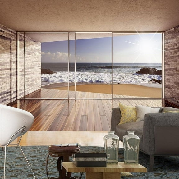 Tiptophomedecor Landscape Wallpaper Wall Mural - Meeting At The Sea