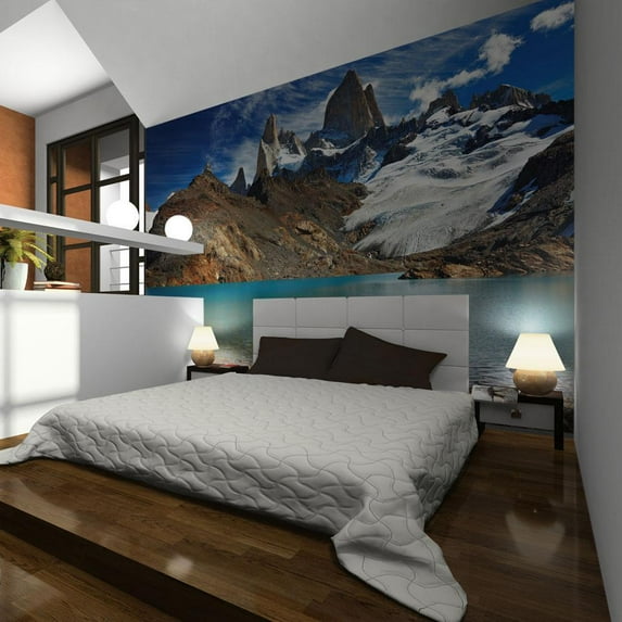 Tiptophomedecor Landscape Wallpaper Wall Mural - Mount Fitz Roy, Patagonia, Argentina