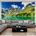 thumbnail image 1 of Tiptophomedecor Landscape Wallpaper Wall Mural - Mountain Lake, 1 of 3