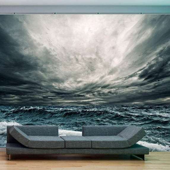 Tiptophomedecor Landscape Wallpaper Wall Mural - Ocean Waves