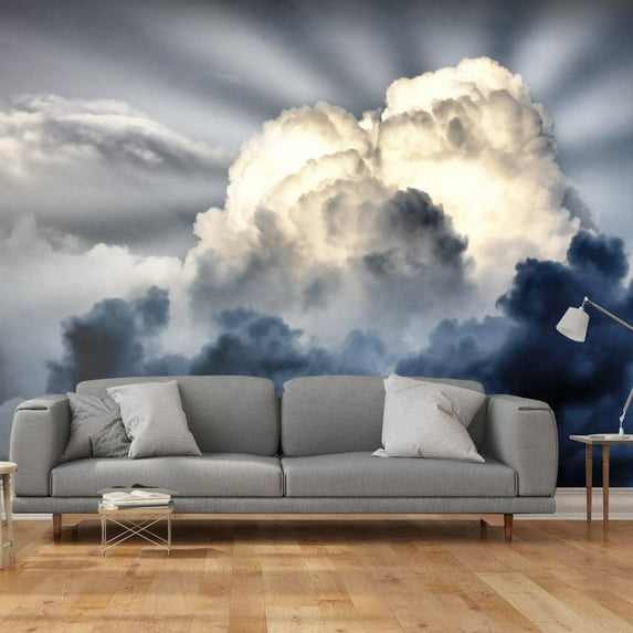 Tiptophomedecor Landscape Wallpaper Wall Mural - Rays In The Sky